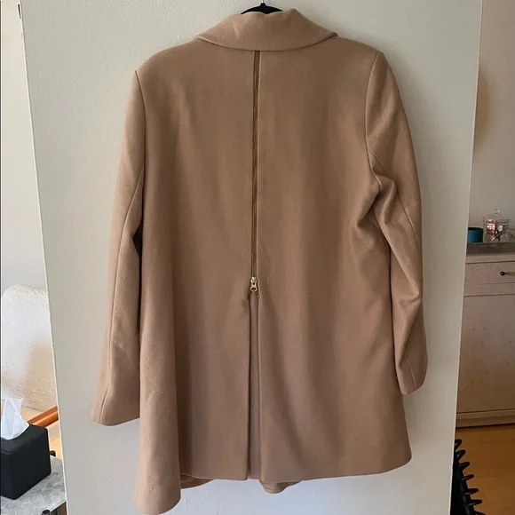 Isabella Oliver Maternity Camel Peacoat Pea Coat Double Breasted Size 12 - Picture 7 of 14